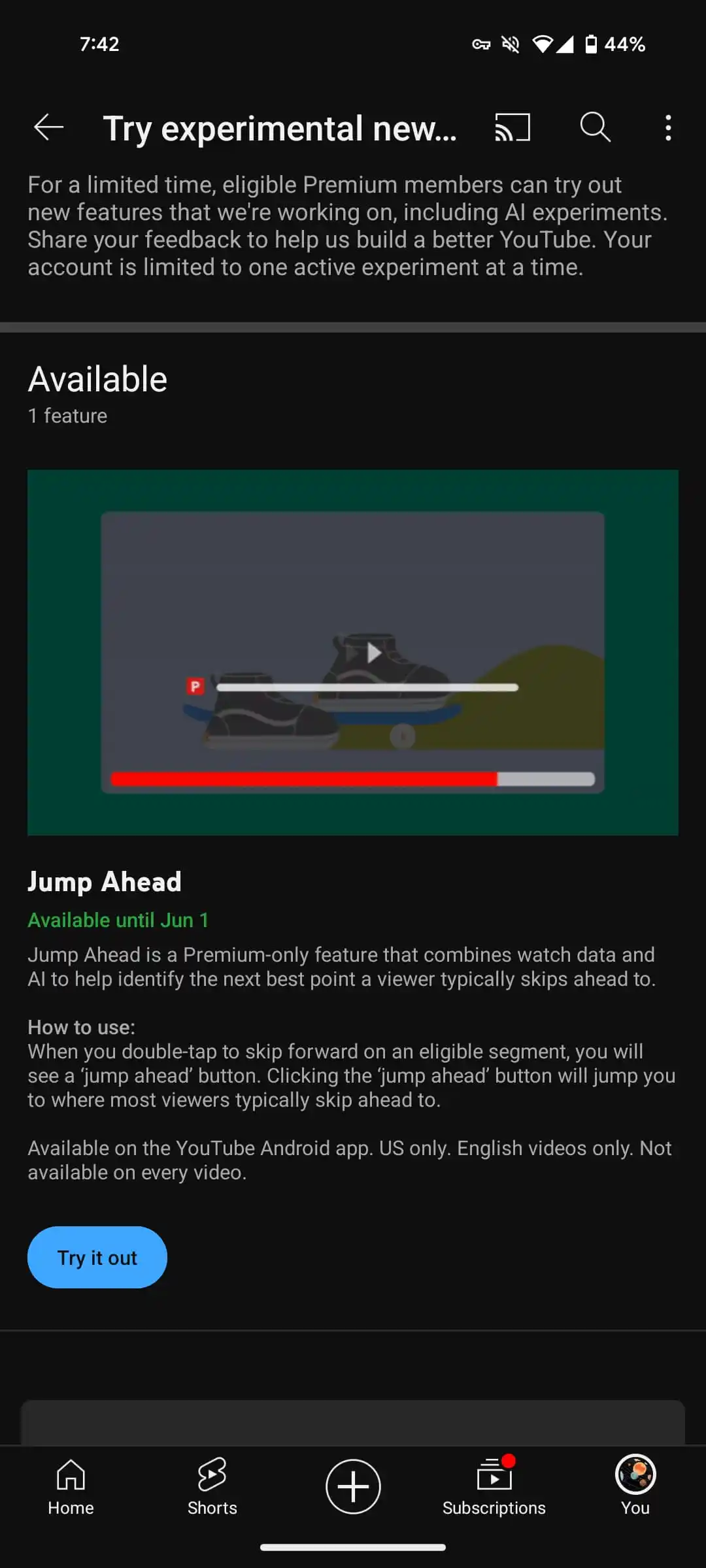 YouTube Premium පරිශීලකයන්ට "Jump Ahead" නමින් AI Feature එකක් හදුන්වාදෙයි