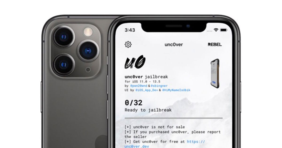 iOS 13.5 සඳහා Unc0ver Jailbreak නිකුත් වෙයි