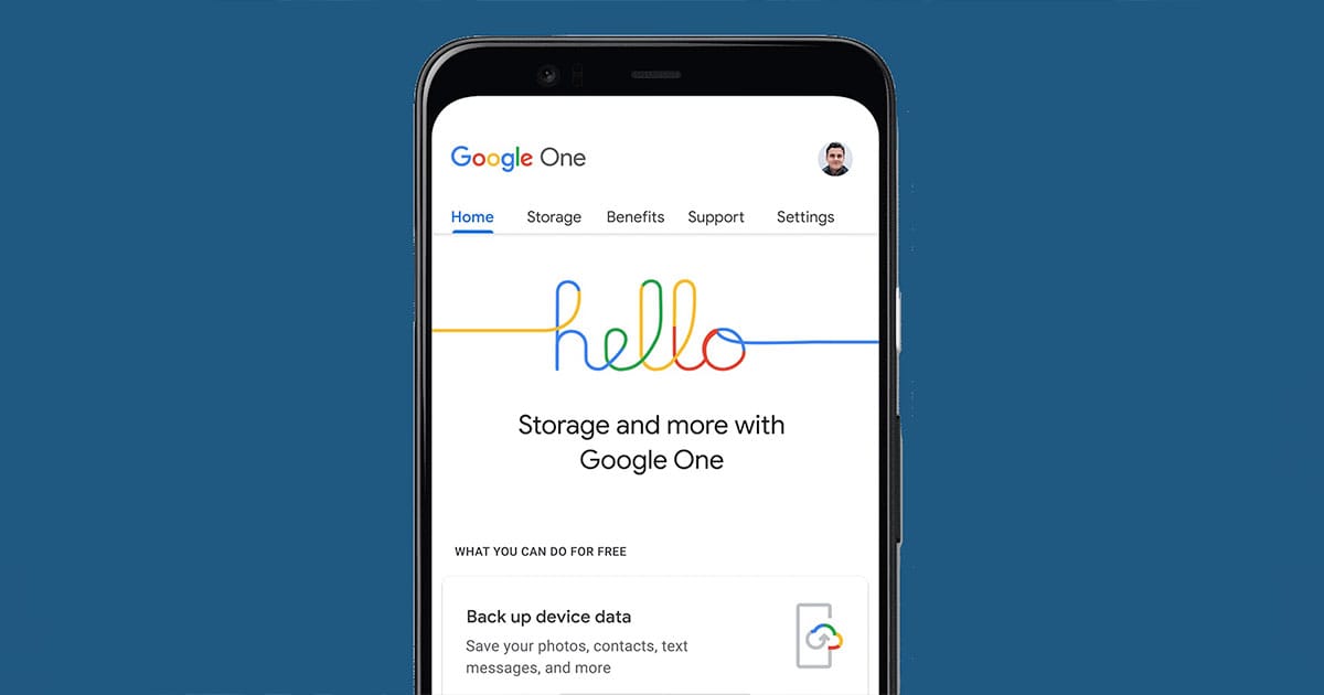 Google One හරහා Phone Backup සහ Storage Manager පහසුකම් නොමිලේ ලබා දේ