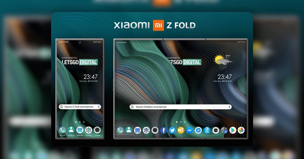 Xiaomi සමාගම විසින් තුනට නැවිය හැකි foldable ජංගම දුරකථනයක් සඳහා patent ලබා ගනී