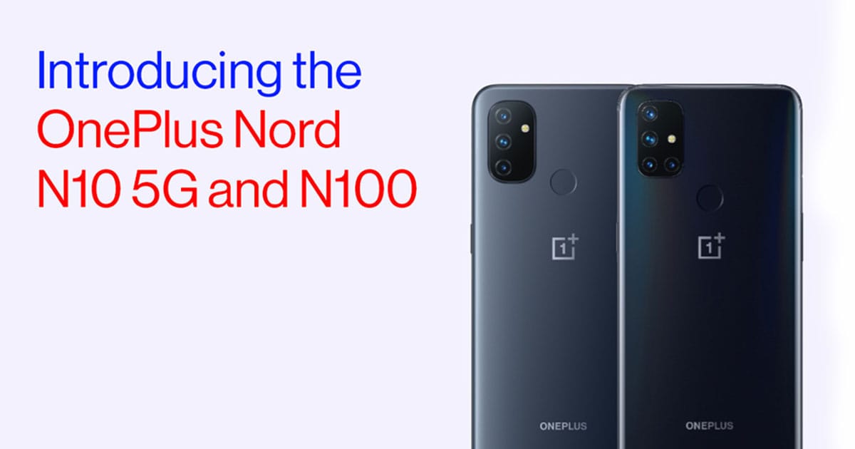 OnePlus සමාගම විසින් ඔවුන්ගේ නවතම ජංගම දුරකතන දෙක වන Nord N10 සහ N100 එලිදැක්වීමට කටයුතු කරයි