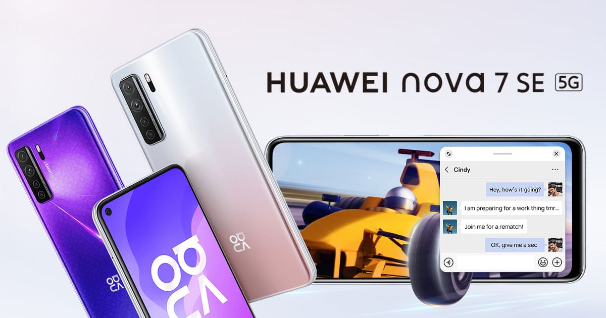 Gaming වලට සහ විනෝදාත්මක කටයුතු වලට ගැලපෙන නියම දුරකථනය Huawei NOVA 7 SE