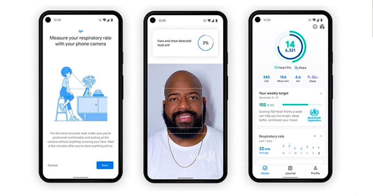 ජංගම දුරකතනයේ කැමරාව හරහා හෘද ස්පන්දන සහ ශ්වසන වේගය මැනීමේ පහසුකම Google Fit හරහා Android පරිශීලකයන්ට ලබාදේ