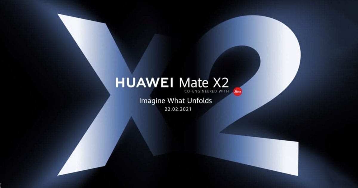 Huawei සමාගම විසින් Mate X2 නම් Foldable දුරකථනය මෙම මස 22 වන දින දැක්වීමට සූදානම් වේ