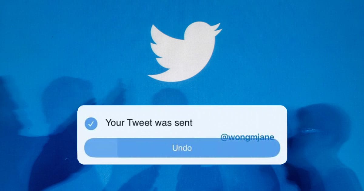 Tweet Edit පහසුකම වෙනුවට Undo Send පහසුකම ලබා දීමට Twitter සමාගම විසින් සූදානම් වන බවට තොරතුරු වාර්තා වේ