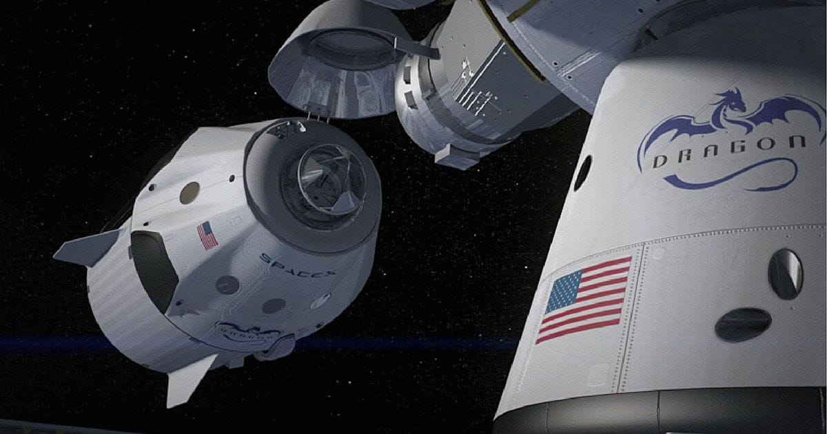 SpaceX සමාගම Dragon crew ship එක භාවිතා කරමින් අන්තර්ජාතික අභ්‍යවකාශ මධ්‍යස්ථානයට ගගනගාමීන් දියත් කරයි