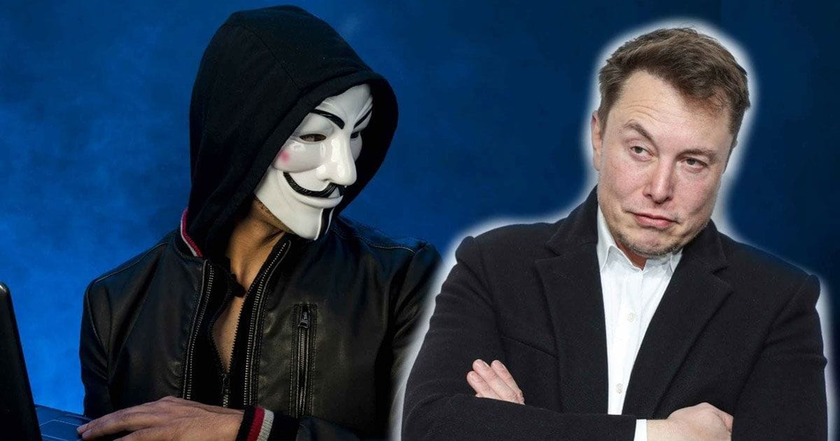 Anonymous Hacker කණ්ඩායම Elon Muskට එරෙහිව නැගී සිටීමට සූදානම් බවට අනතුරු අඟවයි