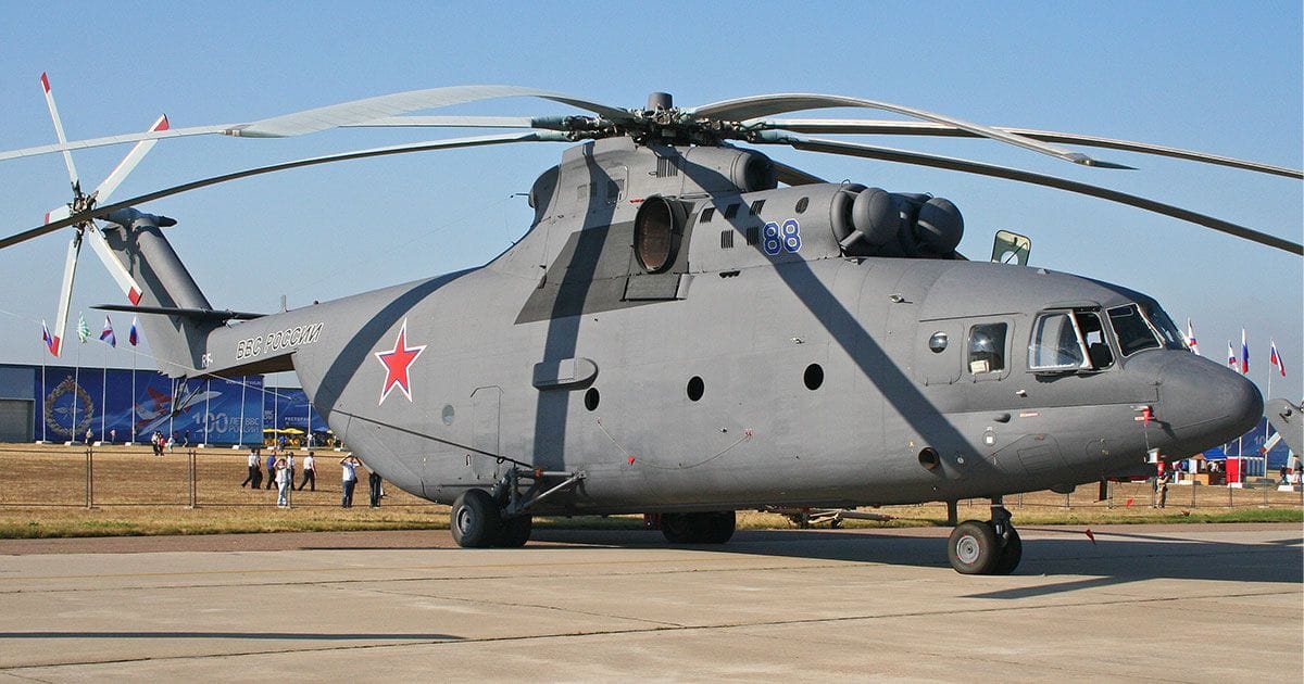 හෙලිකොප්ටර් ලොවේ දැවැන්තයා Mil Mi-26