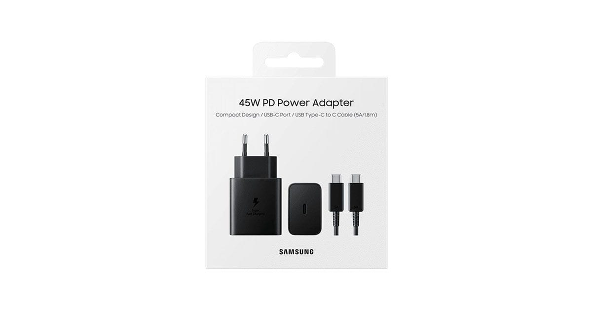 Samsung Galaxy S22 Ultra සහ S22+ සඳහා 45W PD charger එකක් ලබා දීම සඳහා එම සමාගම සූදානම් ​වේ