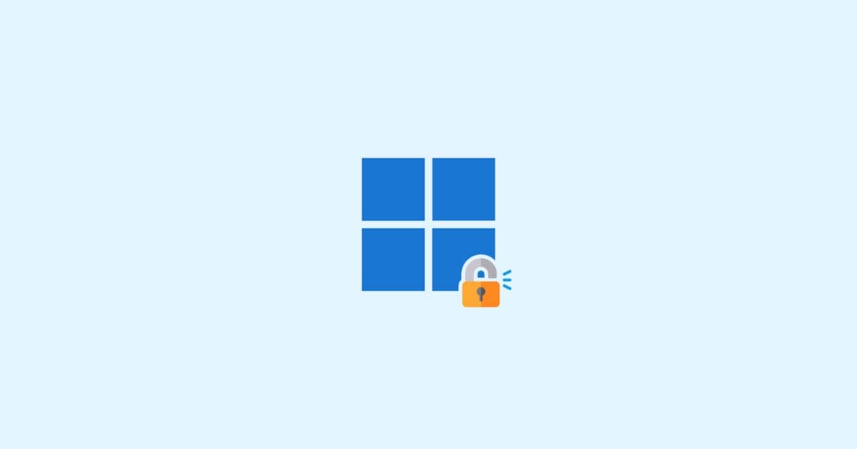 Windows 11හි Lock screen එක disable කරමු