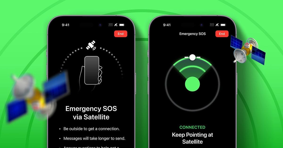 iPhone 14හි Emergency Satellite SOS පහසුකම, ඇල​ස්කාවේදී අතරමං වූවෙ​කු මුදවා ගැනීමට මඟ පෙන්වයි