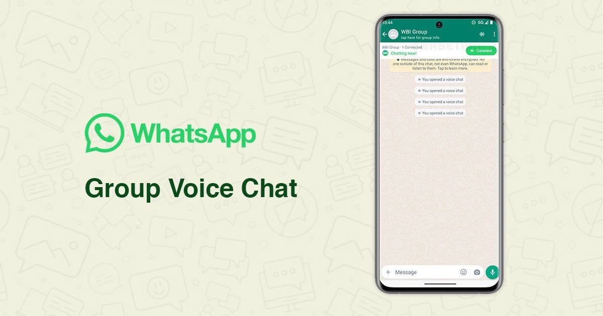 WhatsApp Groups සඳහා Voice Chat පහසුකම නුදුරේදීම