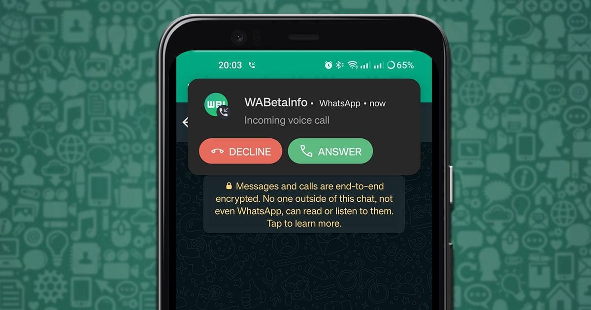 WhatsApp Call Notification UI එක Redesign කිරීමට Meta සමාගම කටයුතු කරයි