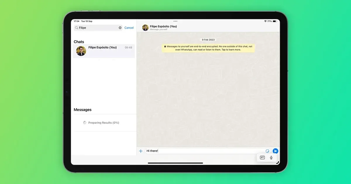 iPad සඳහා පළමු WhatsApp Beta සංස්කරණය නිකුත් කරයි