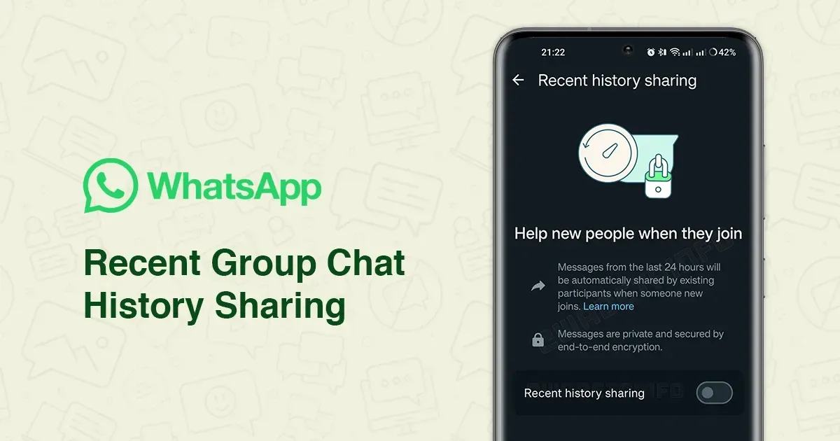 WhatsApp Groups සදහා Add වන නව සාමාජිකයන්ටද පැරණි පණිවිඩ නැරඹිමේ හැතියාව ලබා දේ