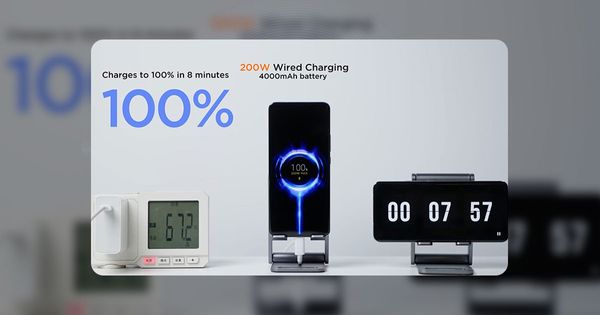 Xiaomi සමාගම විසින් 200W wired සහ 120W wireless පහසුකම සහිත HyperCharge නම් තාක්ෂණයක් එළිදක්වයි