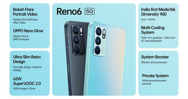 Oppo Reno 6 Pro 5G ජංගම දුරකතන වෙළඳ පලට නිකුත් කෙරේ