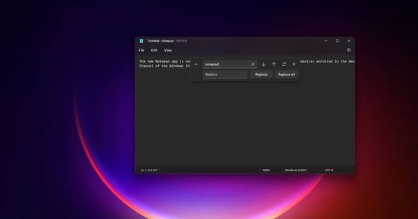 Dark Mode එකකින් යුතු නව Notepad එකක් Windows 11 වෙත ලබා දීමට Microsoft ආයතනය කටයුතු කරයි