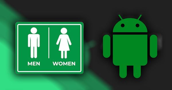 වැසිකිලි දොරවල් වල අලවා තිබෙන රූප දැකීමෙන් නිර්මාණය වූ Android Logo එක