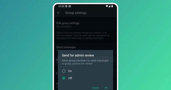 WhatsApp Group Chatsහි Messages යැවීමට පෙර Adminවරුන් විසින් Review කළ හැකි පහසුකමක් නුදුරේදීම